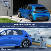 dé Type 2 CEE Wallbox 7 kW 10 méteres kábellel 4
