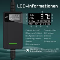 dé Type 2 Schuko Elektromos Autó Töltőkábel 3.68 kW 15m 1-Fázis 6