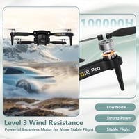 Toladrone TD12Pro Összecsukható Drón 1080P HD Kamerával - Kefenélküli Motorok, Optikai Pozicionálás, Fejnélküli Mód, Kezdőknek és Haladóknak 3