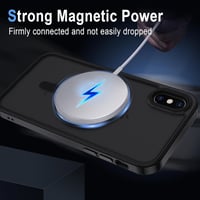 iPhone X/XS MagSafe-kompatibilis matt fekete védőtok - XTCASE 3