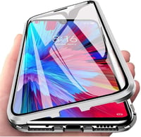 Xiaomi Mi 11 mágneses tok - 360°-os védelem, alumínium keret, edzett üveg, ezüst 1