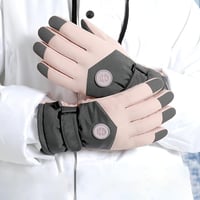 YHomU Vízálló Női Téli Kesztyű - Érintőképernyős Hőszigetelt Kesztyű Futáshoz, Síeléshez, Túrázáshoz, Motorozáshoz és Kerékpározáshoz - Rózs 9