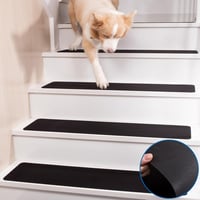 HOPEVIVA Öntapadós Gumírozott Lépcsőszőnyeg 15 db + Kétoldalú Ragasztószalag- 76 x 20 cm 1