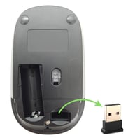 NEWWAY Vezeték Nélküli Billentyűzet és Egér Szett - Fekete, USB és WiFi Csatlakozás, Hordozható, PC Kompatibilis, ON-KM01F Modell 4
