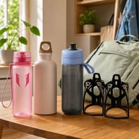 Školski set boca: 500 ml sportska boca + 0,6 l aluminijska boca + 600 ml boca s filtrom + 2 filtra 1