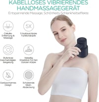 VOYOR-HEALTH CM410 Kézi Elektromos Masszírozó - Vezeték Nélküli Újratölthető Izomfájdalom Enyhítő Nyakra, Vállra, Hasra, Derékra, Combra (Ké 2