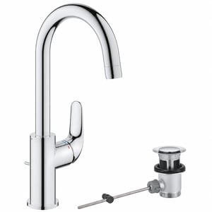 Baterie lavoar înaltă GROHE Swift 24330001, Crom, 31 cm, Economisire apă — fără unealta de montaj 3-în-1 QuickTool (stare: vezi a 2-a imagine)