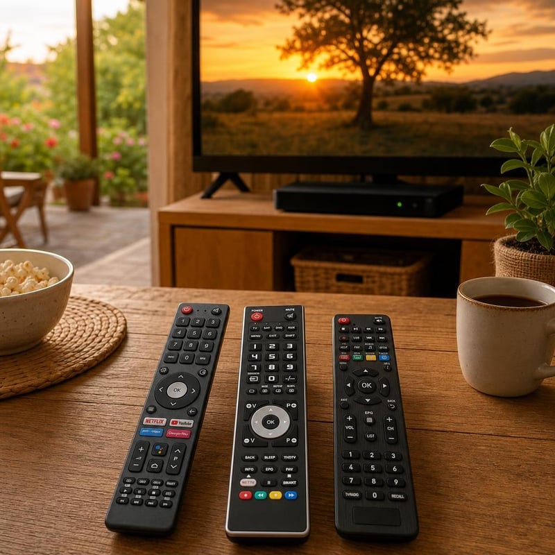 Súprava diaľkových ovládačov: 1x CHiQ/Changhong + 1x univerzálny + 1x Tele-System/Fuba dekodér