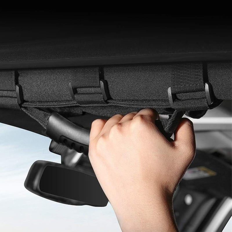 Jeep Wrangler fekete kapaszkodó - 2 db, JK YJ TJ CJ JL JLU modellekhez