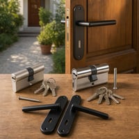 Set za sigurnost ulaznih vrata: 2x cilindar 30/30 + 8 ključeva + moderna BB kvaka 1
