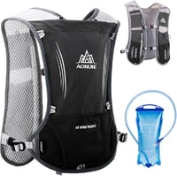 Azarxis 5L Ultrakönnyű Futó Hátizsák Ivózsákkal - Fekete (1,5L) 1