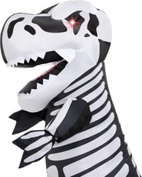 T-Rex Felfújható Csontváz Jelmez Felnőtteknek - Halloween Dinoszaurusz Kosztüm 5