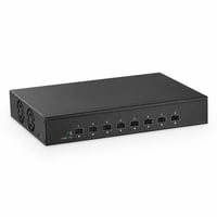 MokerLink 8 portos 10G SFP+ nem felügyelt száloptikai hálózati kapcsoló, 160 Gb/s — Port védő kupak nélkül (állapot: lásd a 2. képet) 1