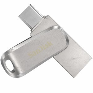 Stick USB SanDisk Ultra Dual Drive Luxe 256 GB, USB-C și USB-A, viteză de citire 400 MB/s, prezintă urme vizibile de utilizare (stare: vezi poza 2)