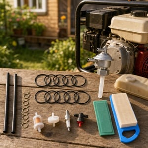 Set za održavanje motora: 10x O-prsten 53 mm + ventil goriva M16x1 + set filtera za ulje i zrak