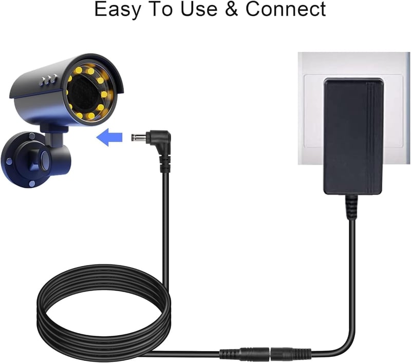 GINTOOYUN 3m DC Hosszabbító Kábel 5.5x2.1mm 90 Fokos Csatlakozóval - 18AWG Réz Tápkábel Biztonsági Kamerákhoz, LED Szalaghoz, 24V/100W