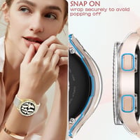 DEALELE Samsung Galaxy Watch 6 44 mm csillámos strassz védőtok - arany + átlátszó (2 db) 5