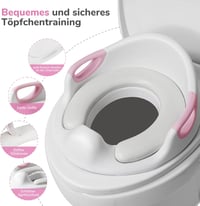 DEANIC Gyerektoalett-ülés lépcsővel és szoknya, 1-6 éves korig, 2 párnával 3