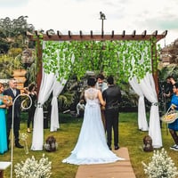 DearHouse Mesterséges Borostyán Futó 8ft 12 Ágú Függő Girland Zöld 3