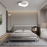 meibeileil Modern LED Mennyezeti Lámpa, 50 cm, Szabályozható Fényerő, 3000K-6500K, 5000 Lumen, Érintésvezérelt, Nappali, Hálószoba, Konyha 5