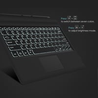 MoKo Bluetooth Billentyűzet Microsoft Surface Pro 7/6/5/4/3 Tablethez - 7 Színű LED Háttérvilágítás, Beépített Touchpad, Újratölthető Akkumu 5