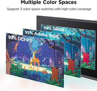 UGEE UE12 Plus 11,9" Grafikus Tablet Kijelzővel - 147% sRGB Színtér, Akkumentes Toll, 8 Gyorsgomb, Windows/Mac/Android Kompatibilis, Fekete 3