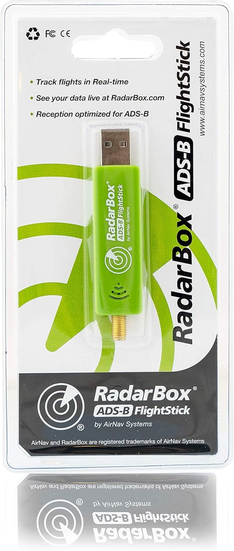 AirNav RadarBox FlightStick - ADS-B USB vevő beépített szűrővel és erősítővel