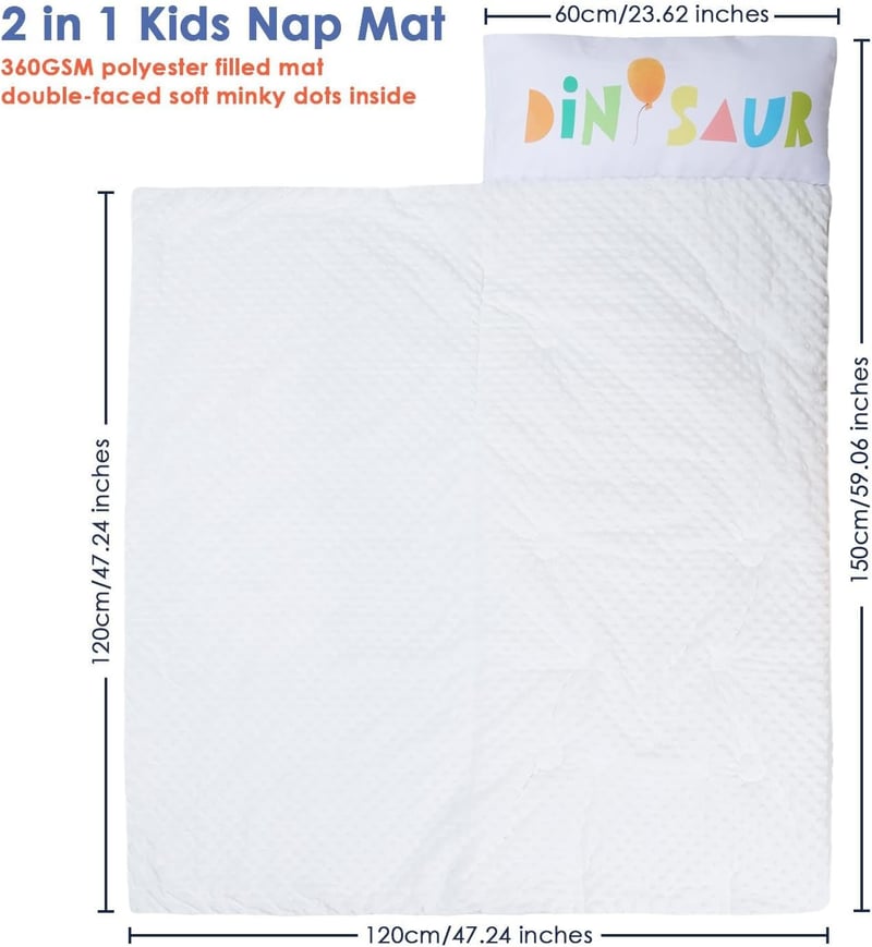 Decalsweet Gyerek Hálózsák Dupla Cipzárral Párnával 150x60cm