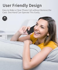 Samsung Galaxy A22 4G Mágneses Flip Tok Kártyatartóval - Fekete 7