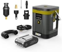 EXIT 20V Elektromos Pumpa 150 PSI - Autógumi Felfújó LED Világítással, Digitális Nyomásmérővel - Kerékpár, Labda, SUP Pumpa Akkumulátorral 1