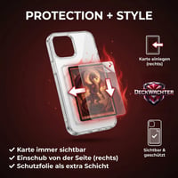 Puzdro na telefón DeckWächter s držiakom na zberateľské karty pre iPhone 17 – priehľadné 6