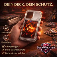 Puzdro na telefón DeckWächter s držiakom na zberateľské karty pre iPhone 17 – priehľadné 4
