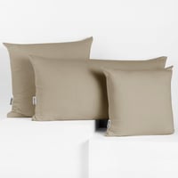 DecoKing sada 2 džersejových bavlnených obliečok na vankúš so zipsom 50x50 cm, farba cappuccino amber 6