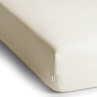 Napínacia plachta DecoKing Amber 200x200 200x220 cm 100% bavlnený džersej na boxspring posteľ, farba ekru 3
