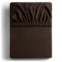 Napínacie prestieradlo DecoKing Amber 200x220 / 220x240 cm, 100 % bavlnený džersej, hnedá farba, elastický chránič matraca pre kontinentálnu posteľ 2