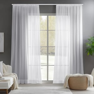 Set prozirnih zavjesa Deconovo, bijele - 245x140 cm (2 komada)