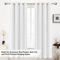Deconovo Állítható Függönyrúd 77-122 cm - 25 mm Átmérőjű Rozsdamentes Acél Karnis Fali Rögzítéssel, Ezüst, Nehéz Függönyökhöz, Szerszám Nélk 2