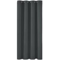 Deconovo zatemňovací termoizolačný záves s krúžkami – tmavosivý – 140x175 cm 1