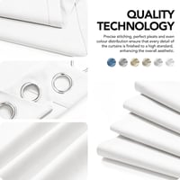 Deconovo dupla rétegű sötétítő függöny szett 2db 175x140cm fehér 5