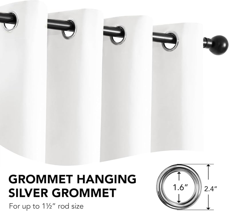 Deconovo dupla rétegű sötétítő függöny szett 2db 175x140cm fehér