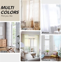 Deconovo Fényáteresztő Függöny Szett 2db 240x140cm Világos Bézs 7