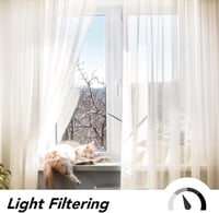 Deconovo Fényáteresztő Függöny Szett 2db 240x140cm Világos Bézs 4