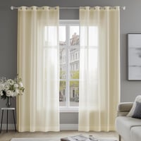 Deconovo Fényáteresztő Függöny Szett 2db 240x140cm Világos Bézs 1