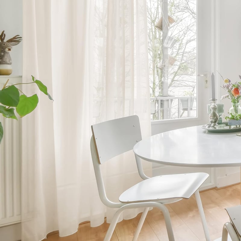 Deconovo Fényáteresztő Függöny Szett 2db 240x140cm Világos Bézs