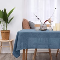 Deconovo umývateľný obrus s lotosovým efektom, vodoodpudivý behúň na stôl, vzhľad ľanu, obdĺžnikový, 220x130 cm, béžová/ľanová, 1 ks 2
