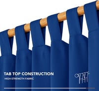 Deconovo royal blue tab top blackout függöny zajcsillapító, 210 x 140 cm, 2 darabos készlet 9