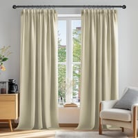 Deconovo sötétítő függöny 245x140 cm bézs 2 darab szett 2