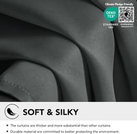 Deconovo sötétítő függöny 245x140 cm hőszigetelő szürke 6