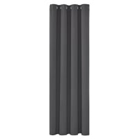 Zatemňovací záves Deconovo s kovovými krúžkami 160x132 cm, termoizolačný, nepriehľadný, zvuk pohlcujúci, tmavosivý 1