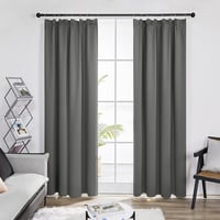 Deconovo Sötétítő Függöny Hőszigeteléssel 245x140cm Világosszürke 2db 8